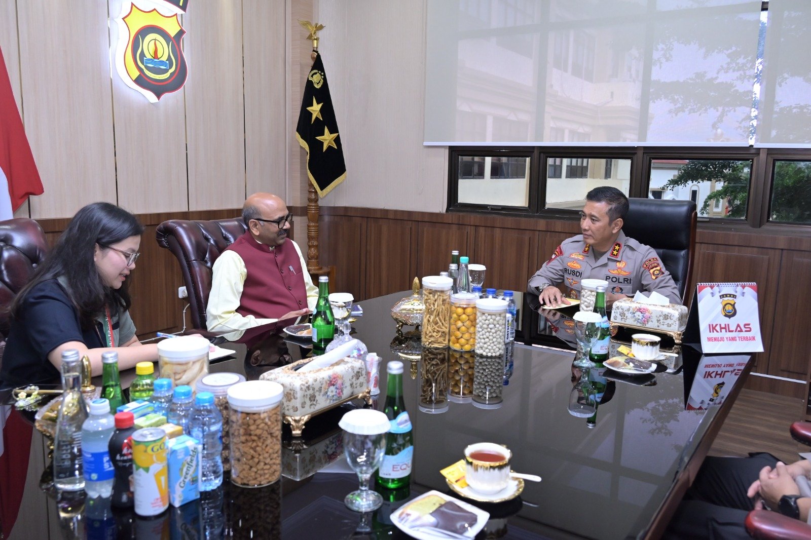 Konjen India Sambangi Polda Jambi: Apresiasi Keberhasilan Jaga Kamtibmas