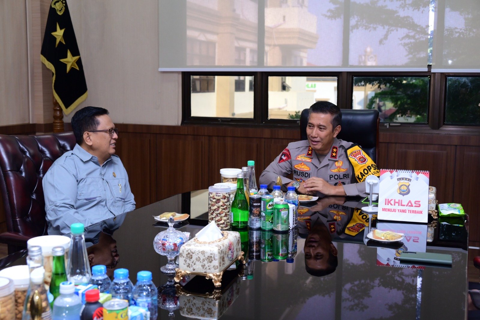 Terima Kunjungan Anggota Kompolnas, Irjen Pol Rusdi Hartono Sampaikan Nataru di Jambi Kondusif