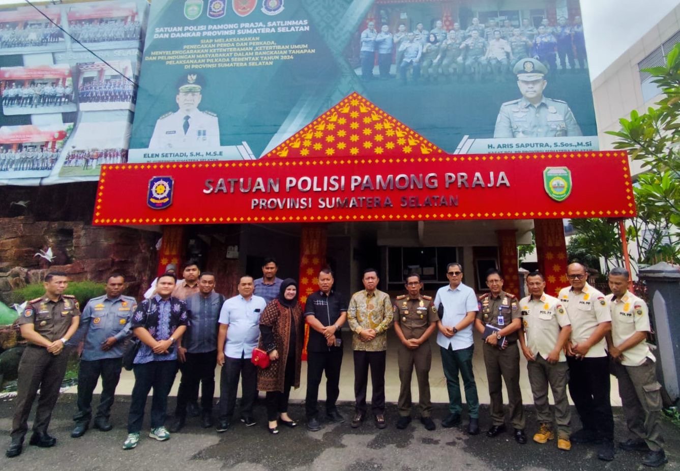 Komisi I DPRD bersama Satpol PP dan Damkar Lakukan Studi Banding ke Satpol PP Sumsel