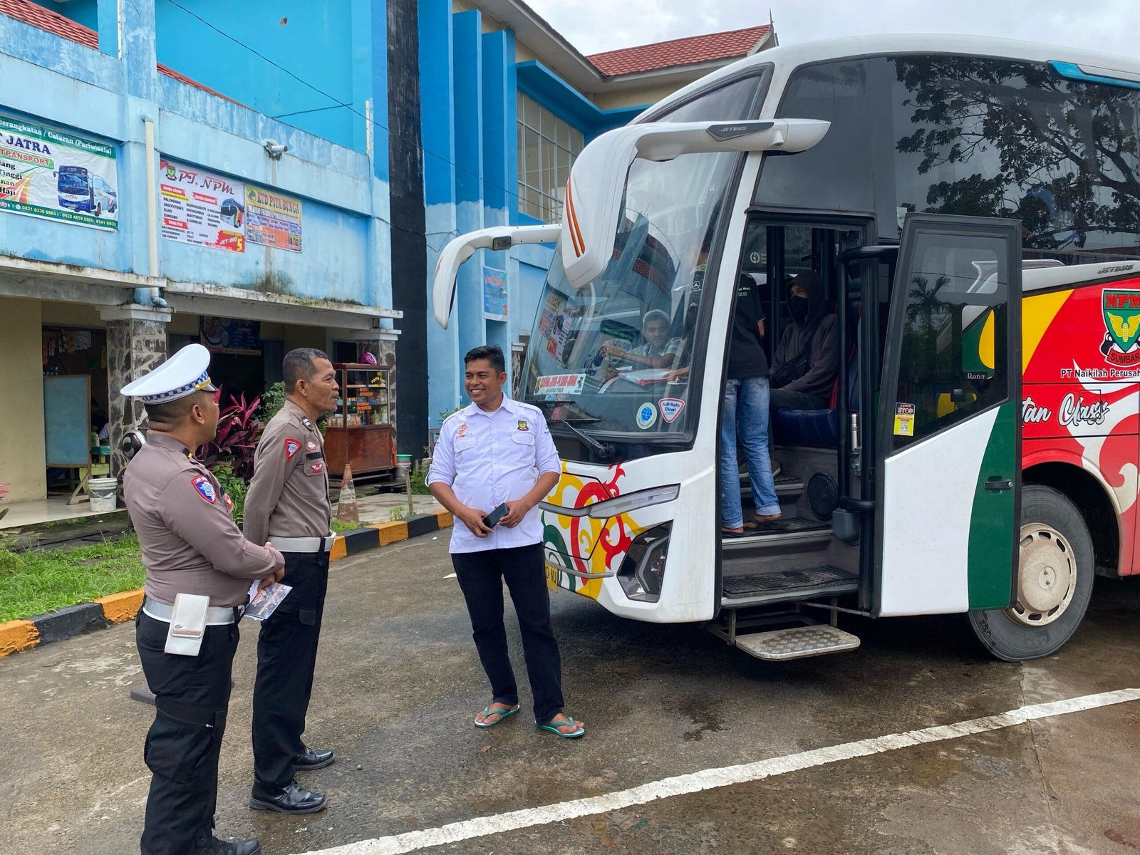 Unit Kamsel Satlantas Polresta Jambi Gelar Sosialisasi Keselamatan Jelang Arus Mudik Lebaran