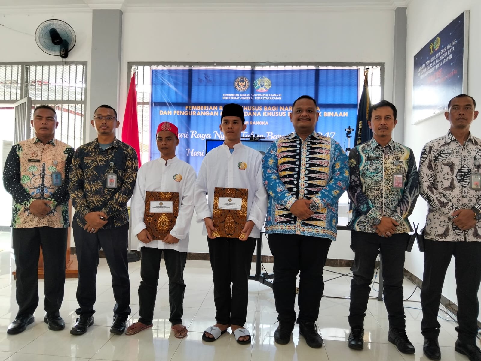 Lapas Kelas IIA Palangka Raya Gelar Pemberian Remisi Khusus dalam Rangka Hari Suci Nyepi dan Idul Fitri 2025