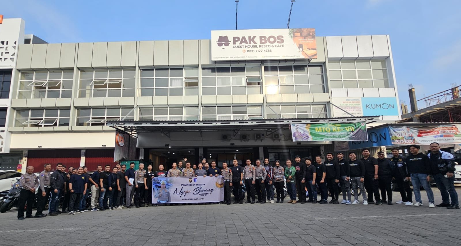 Dirlantas Polda Jambi Lepas Komunitas JMO Gelar Sunmory dan Bakti Sosial di Kuala Tungkal