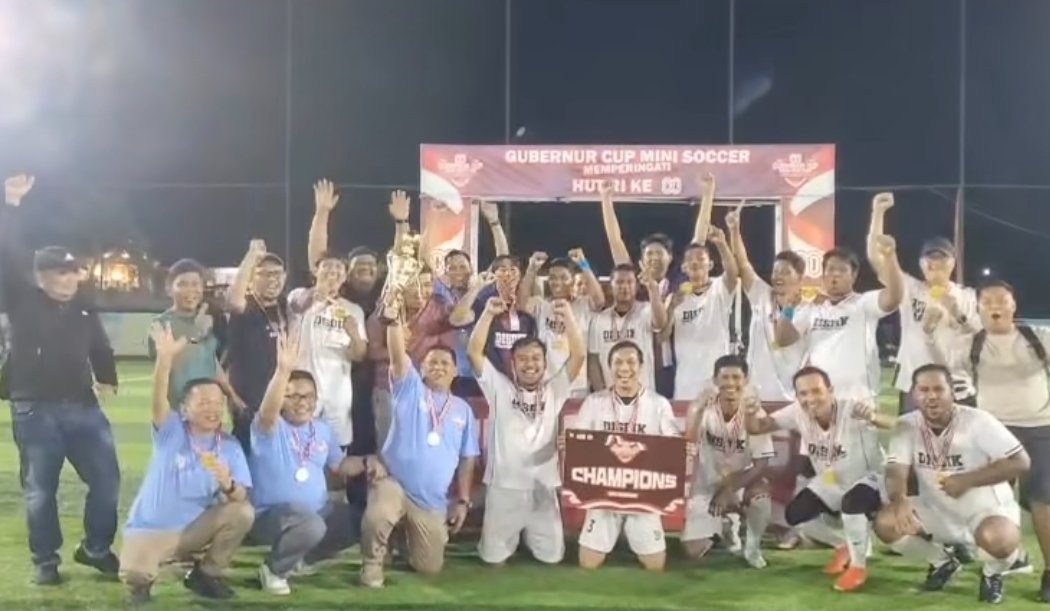 Disdik Jambi Juara 1 Mini Soccer Gubernur Cup 2025