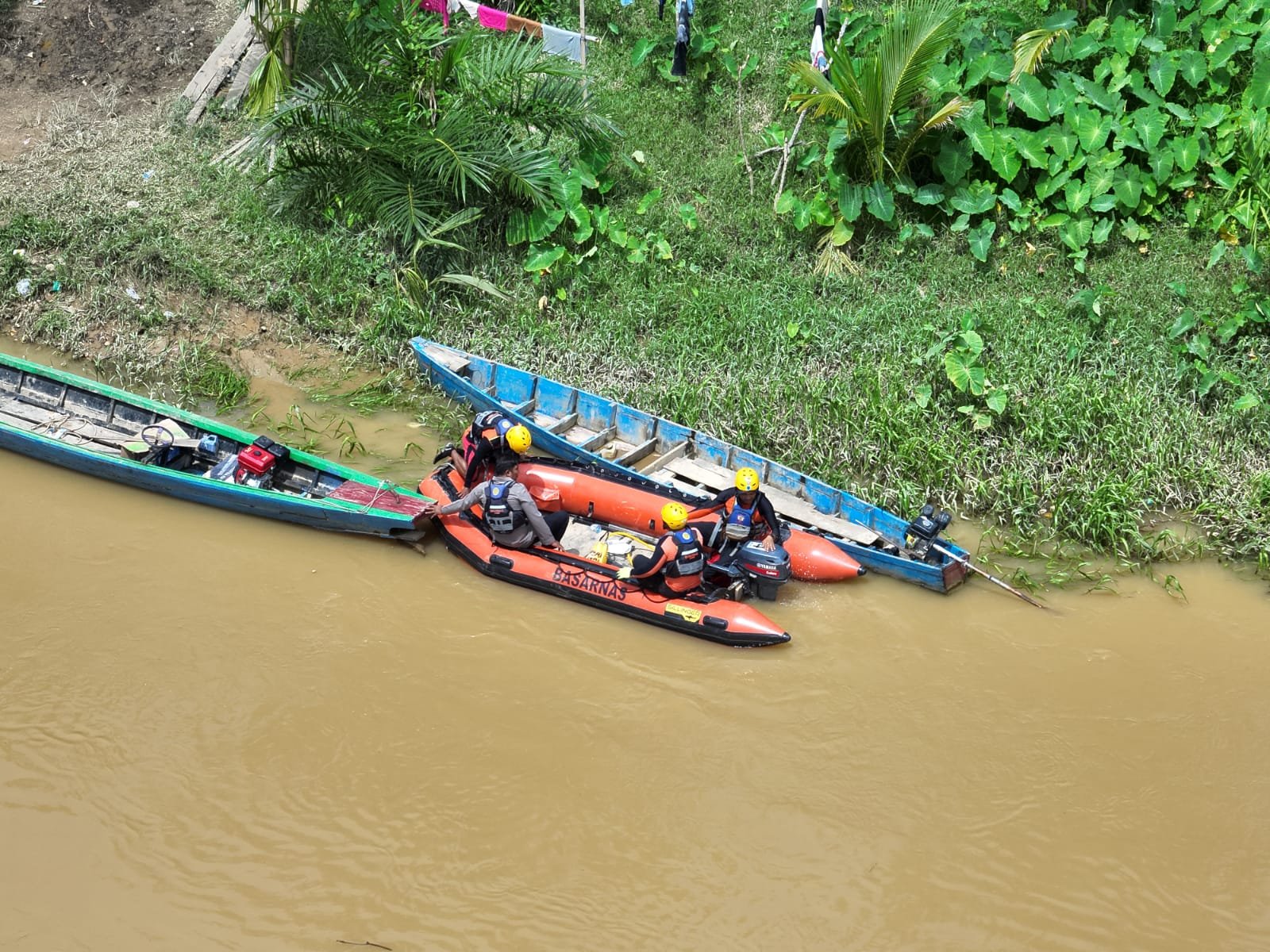 Perahu Karam di Sungai Batang Pelepat, Tim SAR Gabungan Cari Warga Bungo yang Hilang