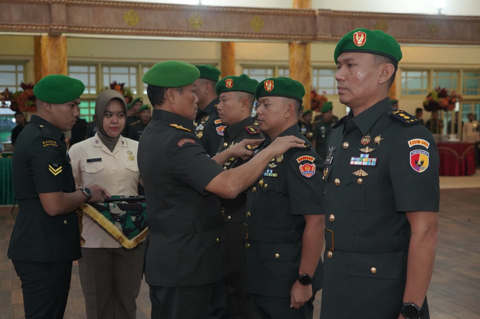 Danrem 042/Gapu Pimpin Sertijab Kasrem dan Dandim Jajaran di Jambi
