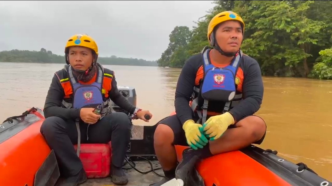 Lansia 90 Tahun Hilang Diduga Tenggelam di Sungai Batanghari Tebo, Tim SAR Lakukan Pencarian