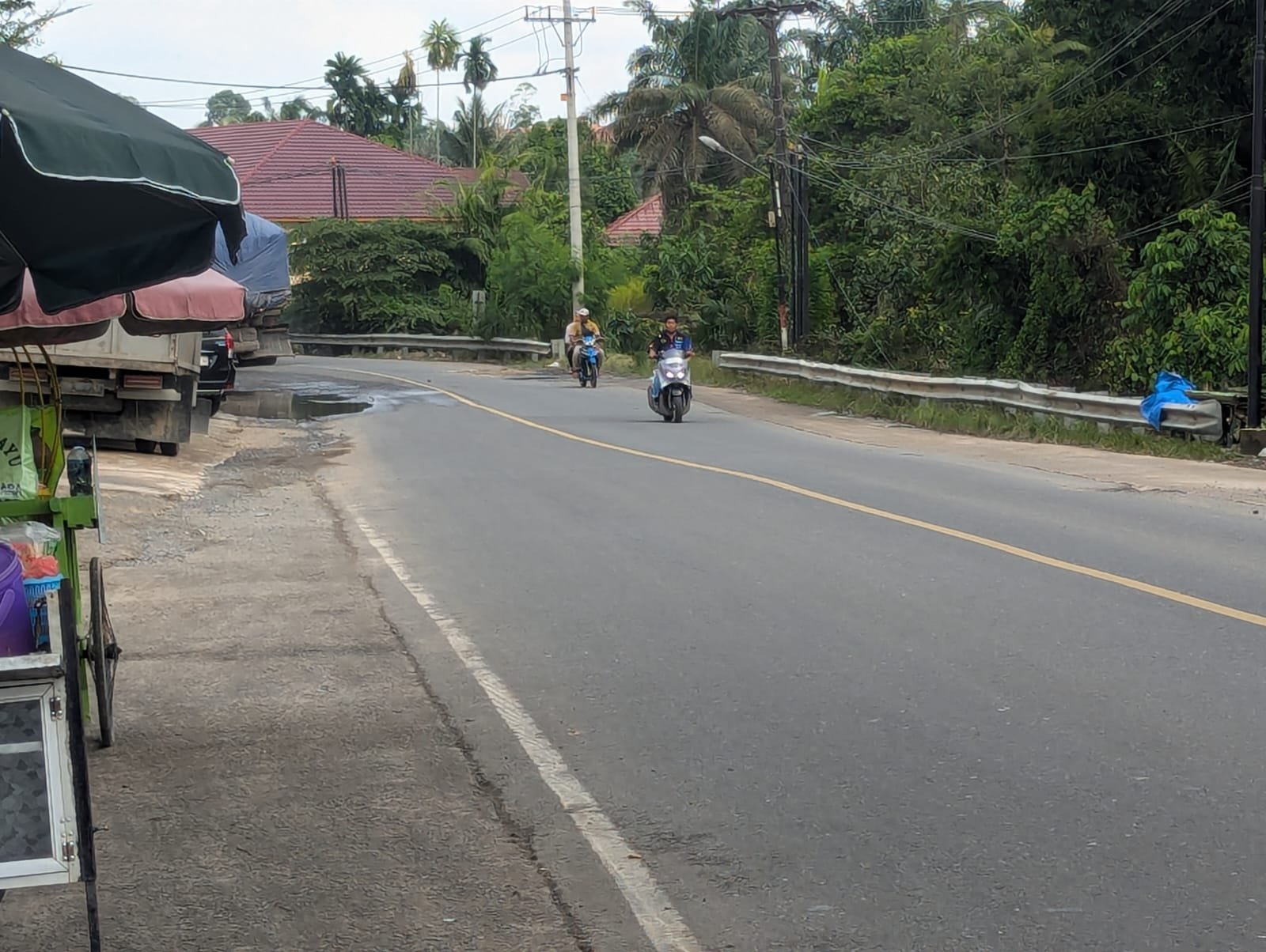 Banjir Surut, Jalur Lintas Timur Sumatera di Tanjab Barat Sudah Bisa Dilalui