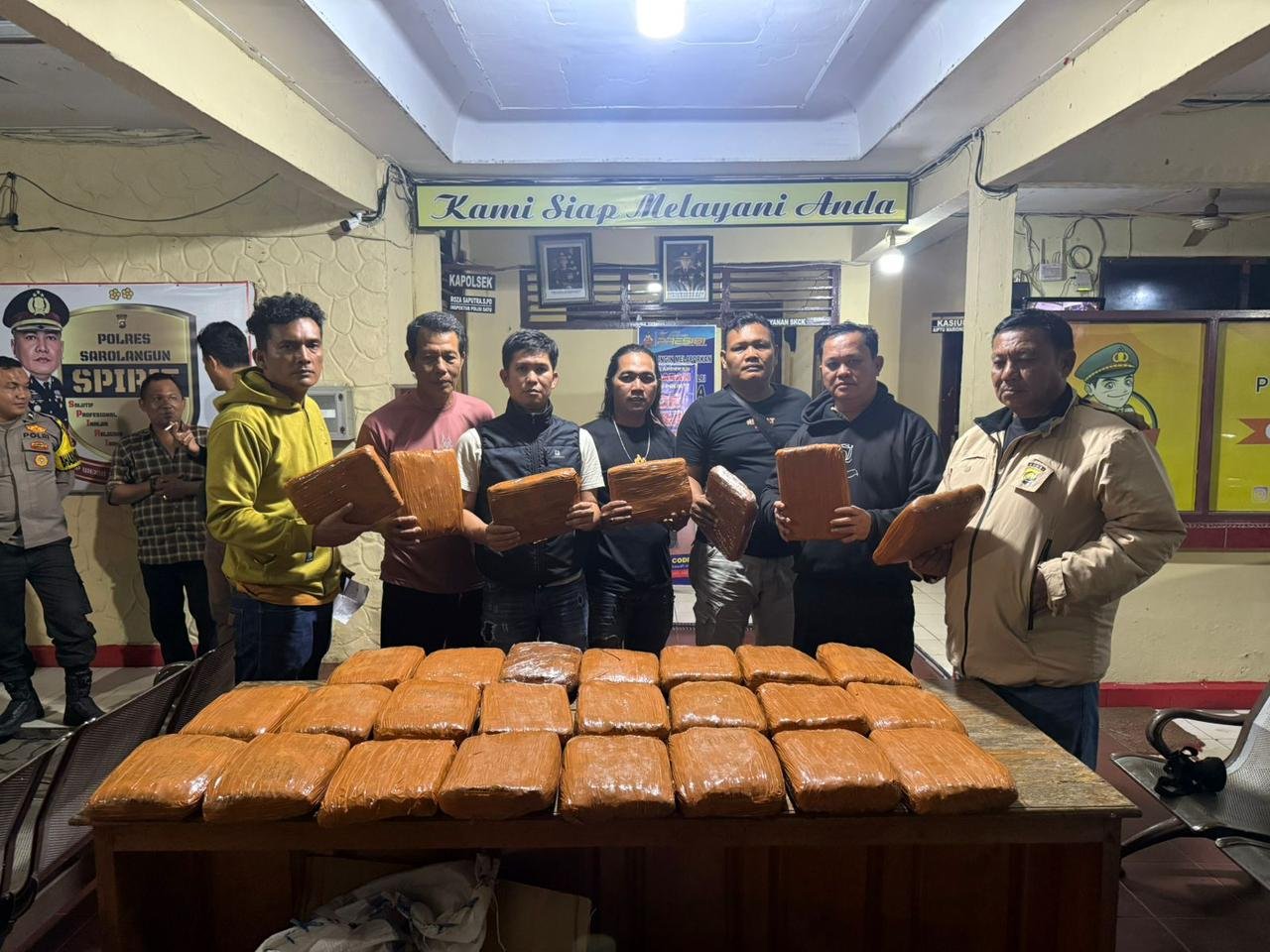 Polres Sarolangun Gagalkan Pengiriman 42 Kg Ganja dari Riau ke Lampung