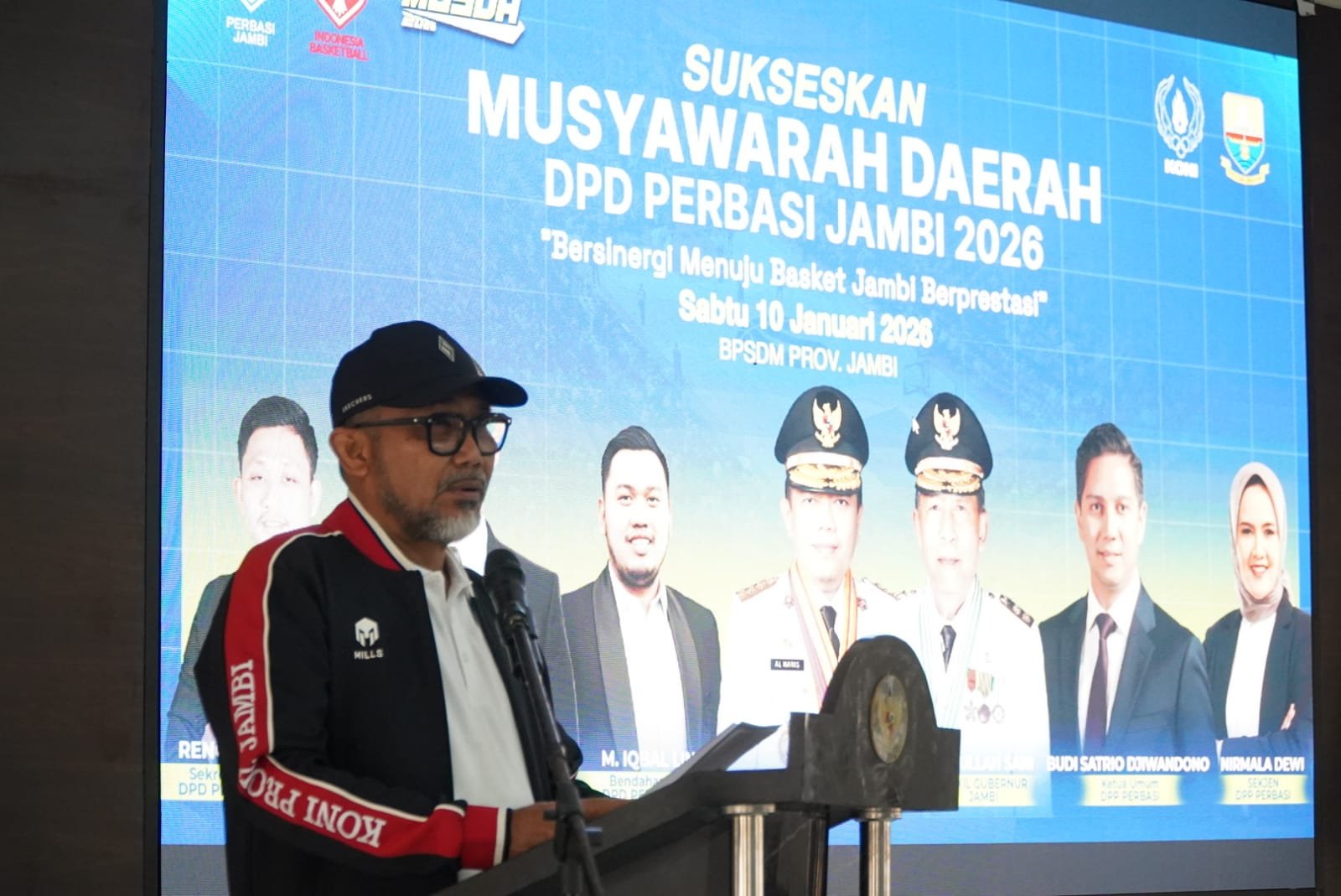 Hadiri Musda PERBASI Jambi, Sekda Sudirman Dorong Kolaborasi Tingkatkan Prestasi