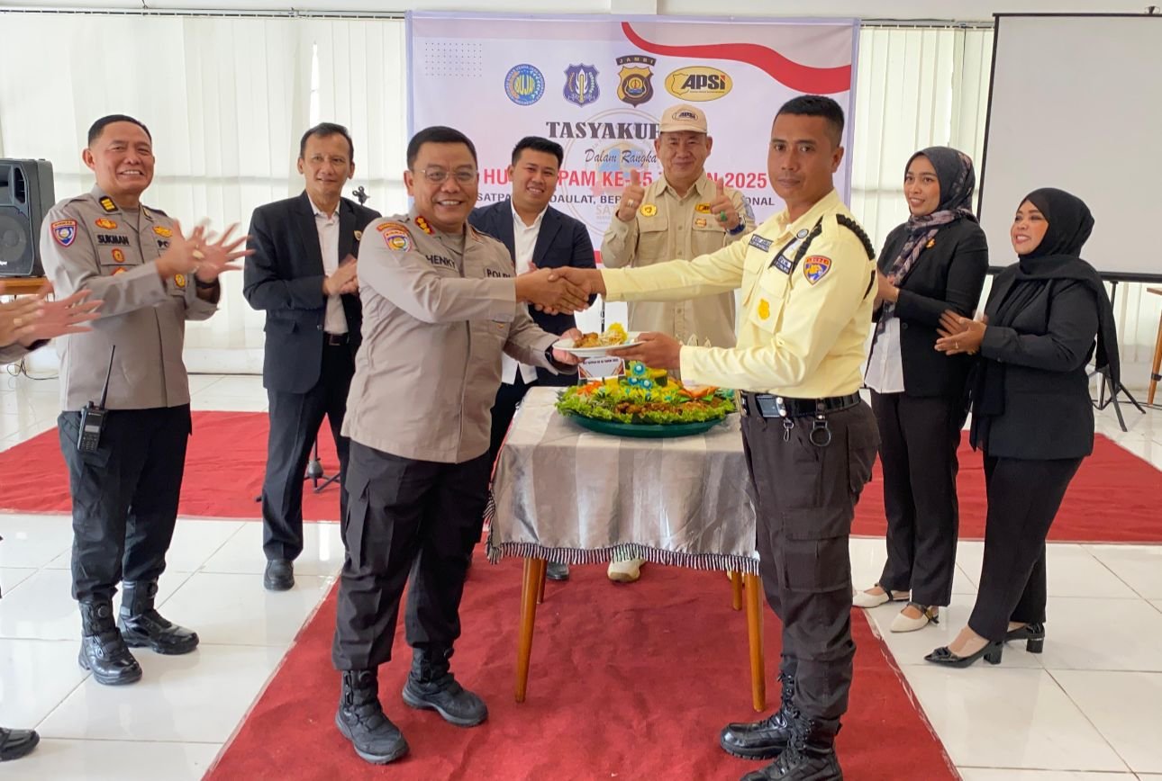 Tasyakuran HUT Satpam ke-45 Ditbinmas Polda Jambi.