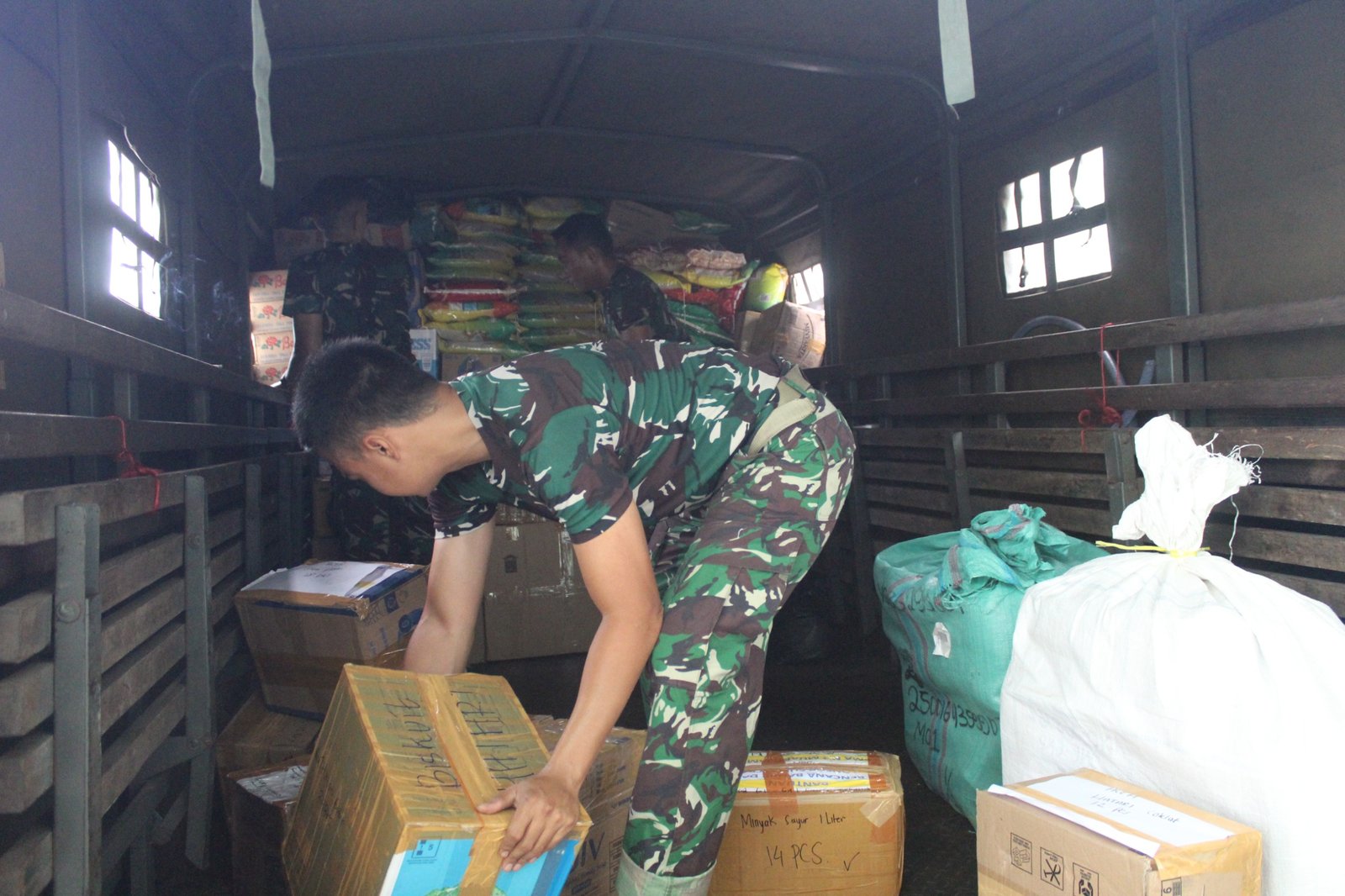 Korem 042/Gapu dan BPBD Jambi Kirim Bantuan untuk Korban Bencana Aceh