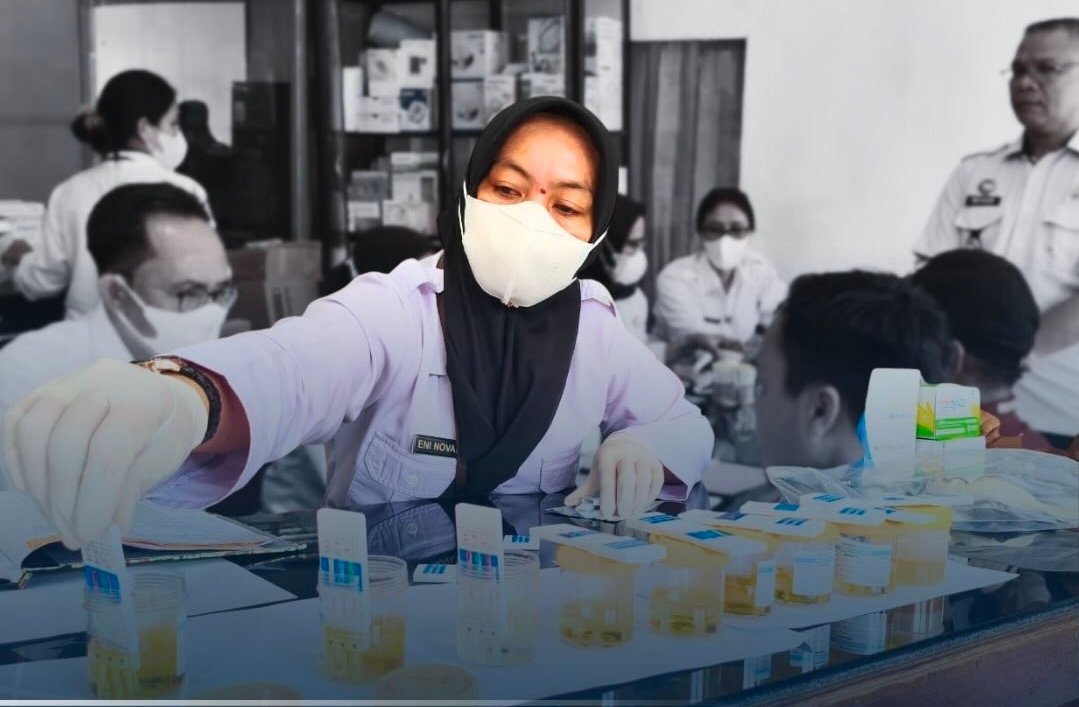 Lapas Kelas IIA Jambi Gelar Tes Urine Petugas dan Narapidana, Seluruh Hasil Negatif Narkoba