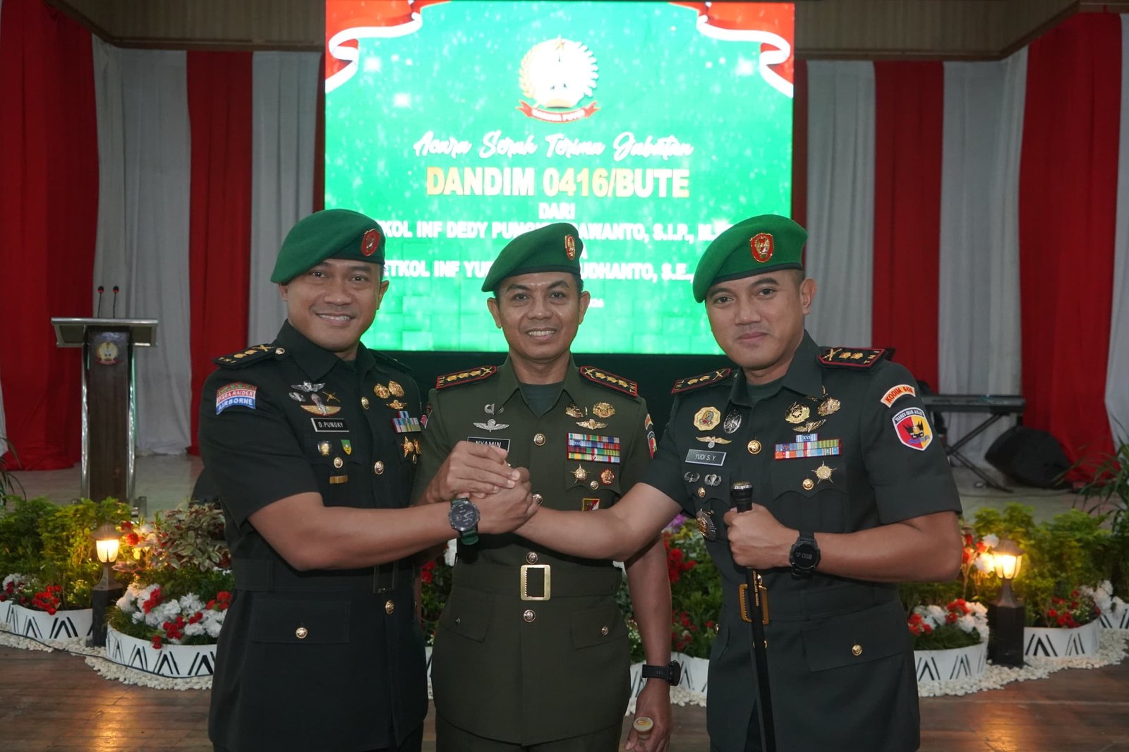 Sertijab Dandim 0416/Bute dipimpin Danrem 042/Gapu.