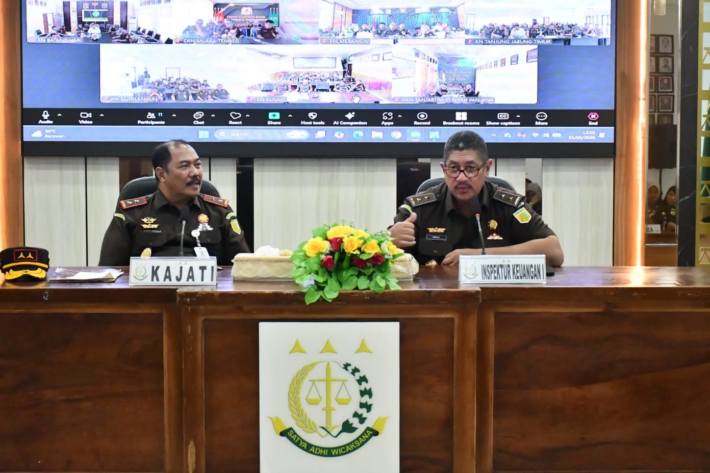 Dr. Budi Hartawan Panjaitan pimpin inspeksi keuangan di Kejati Jambi.