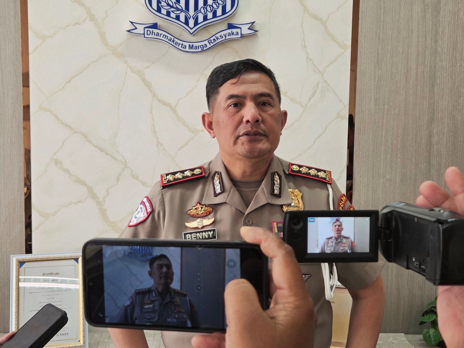 Kombes Pol Adi Benny Cahyono pimpin persiapan Operasi Ketupat 2026 di Jambi.