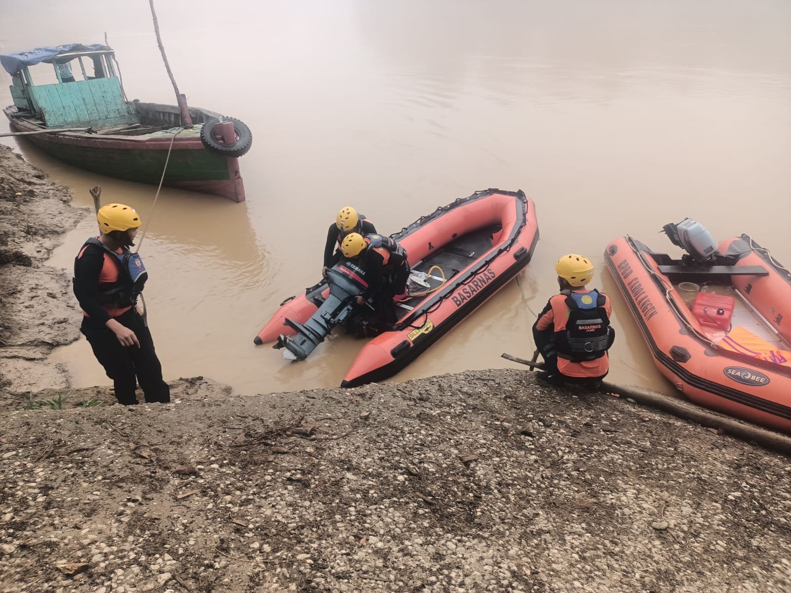 Tim SAR Gabungan cari pemuda tenggelam di Sungai Batang Merangin Sarolangun.