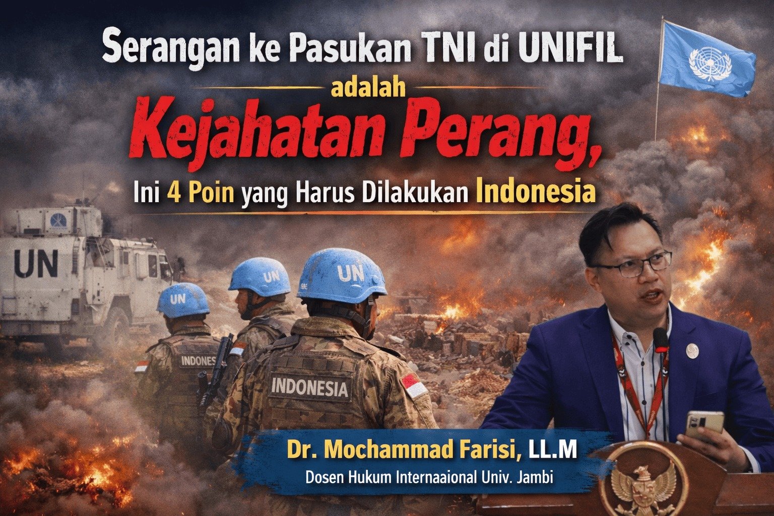 Indonesia Harus Berani! Ini 4 Poin Strategis Seret Pelaku Penyerang TNI ke Pengadilan Internasional