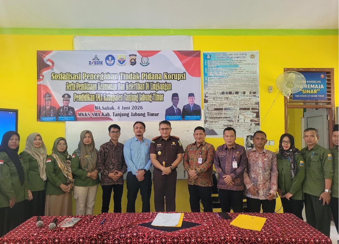 Disdik Jambi Gandeng Kejari dan Polres Tanjab Timur Perkuat Budaya Antikorupsi di Sekolah