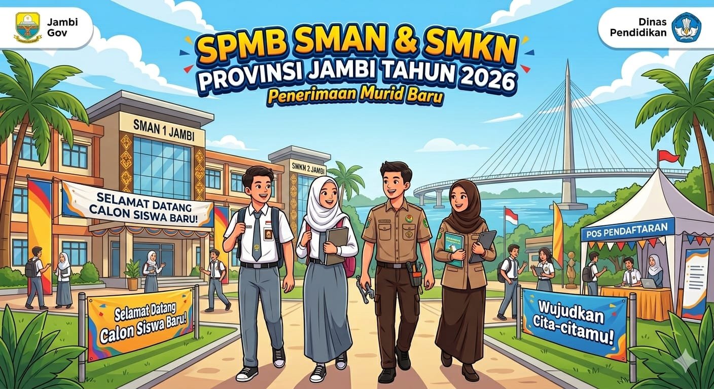Syarat Pendaftaran SPMB SMA 2026 Provinsi Jambi, Ini Dokumen yang Harus Disiapkan