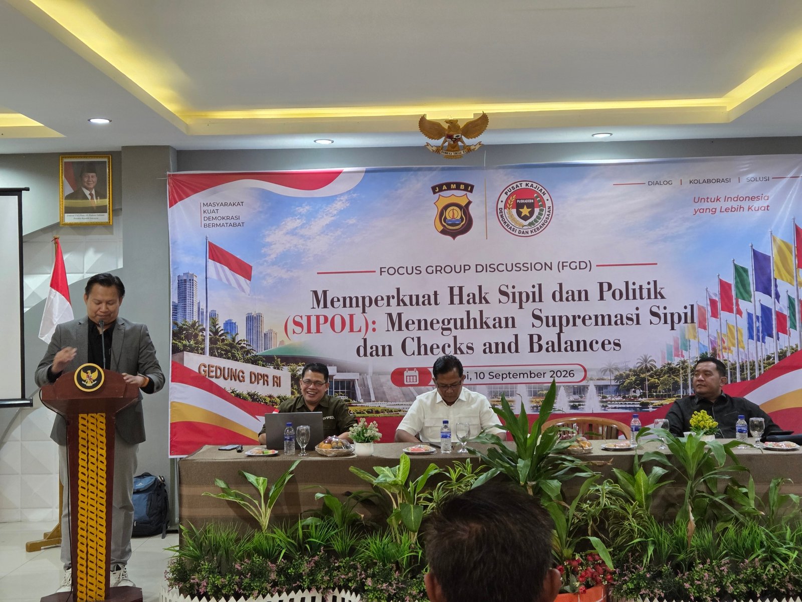 FGD Pusakademia dan Ditintelkam Polda Jambi membahas hak sipil dan politik