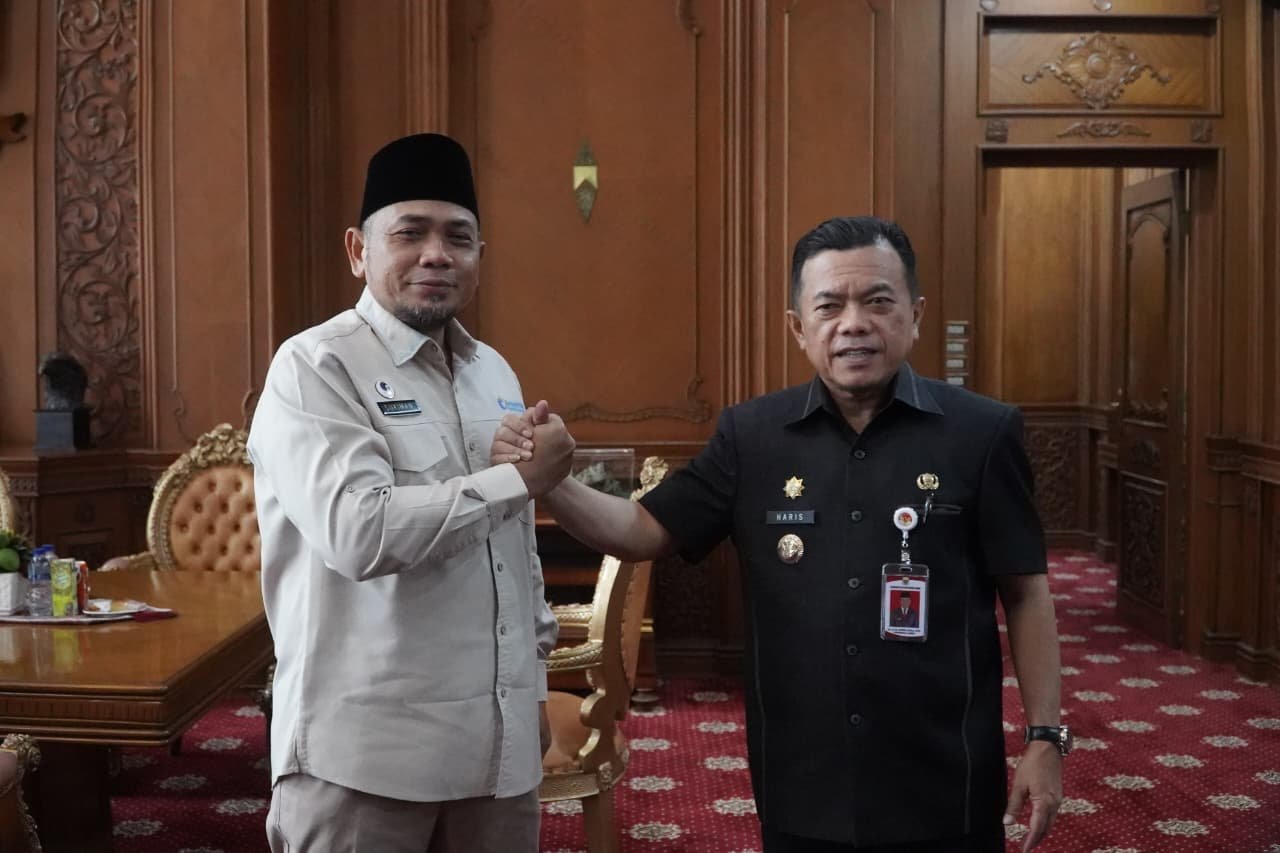Gubernur Jambi Al Haris menerima audiensi Kanwil Kementerian HAM Jambi membahas persiapan kunjungan Menteri HAM RI