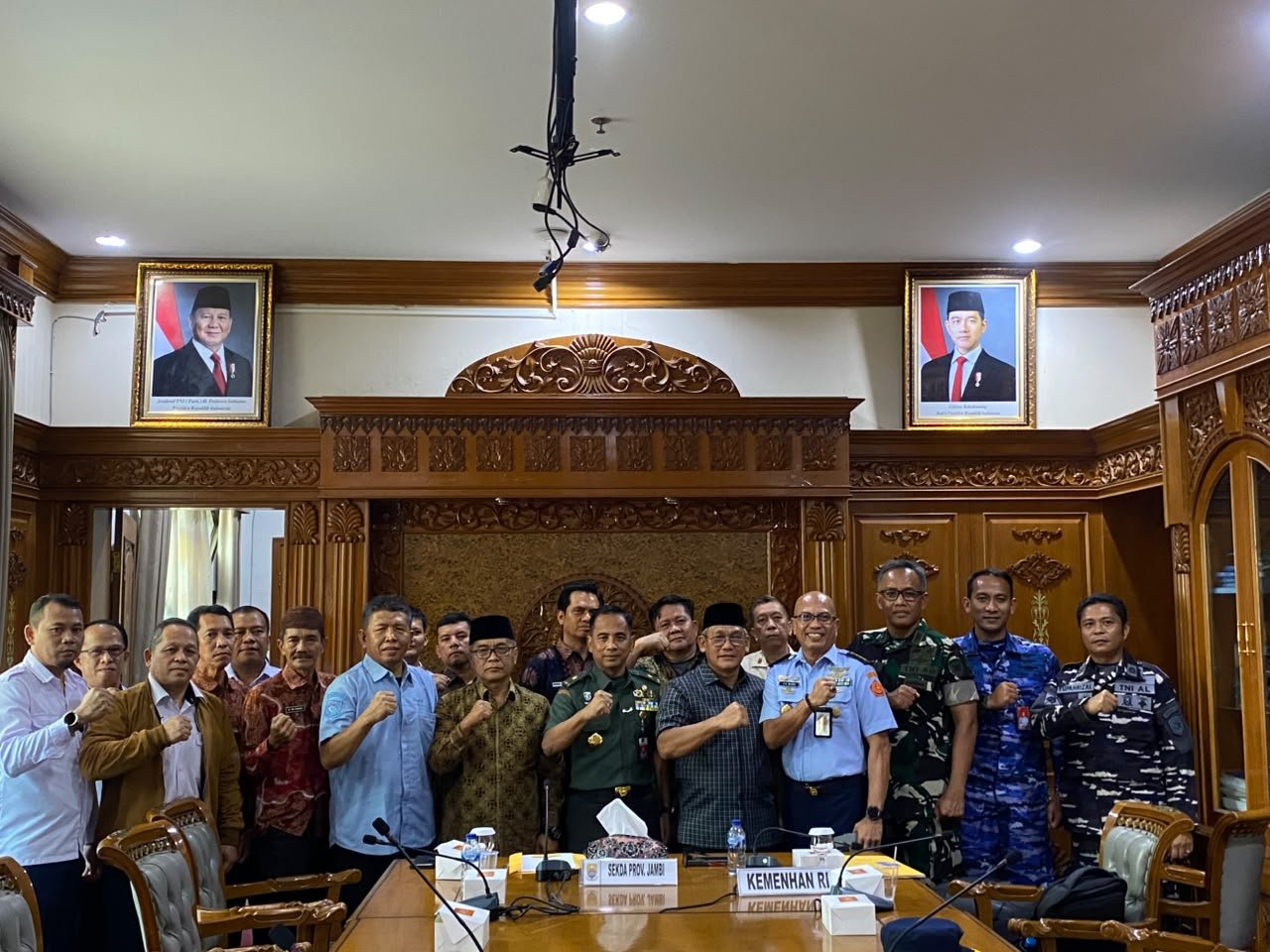 Pemprov Jambi bersama Kemhan membahas penataan Komponen Pendukung Pertahanan Negara