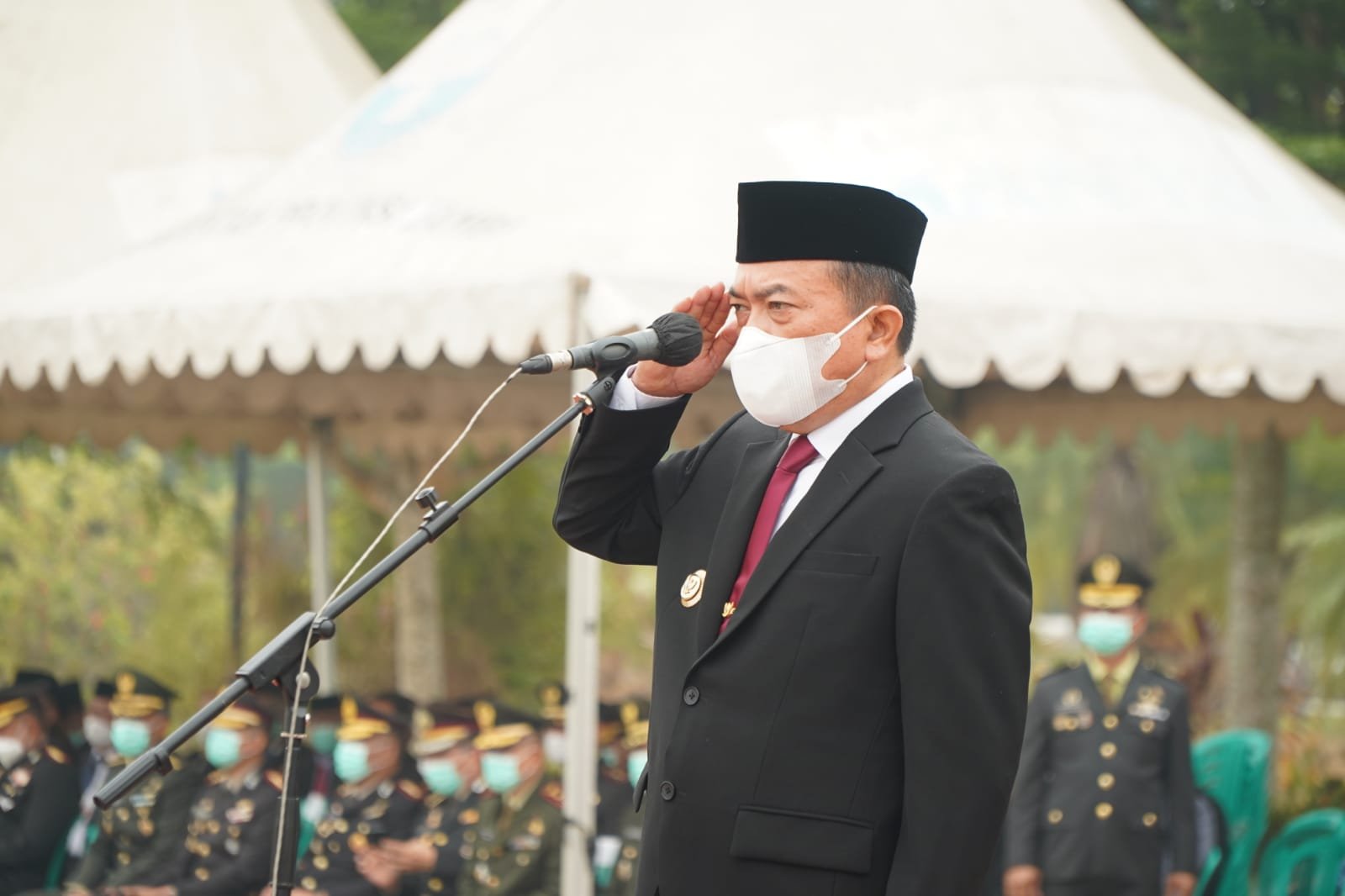 Gubernur Jambi Al Haris saat upacara Hari Kesaktian Pancasila 2026