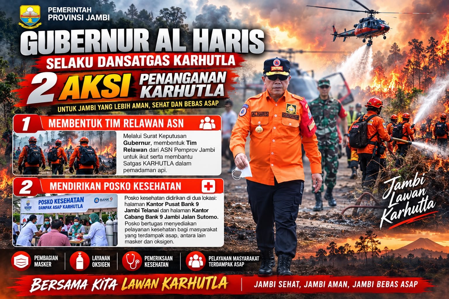 Gubernur Al Haris siapkan Satgas ASN bantu penanganan Karhutla Jambi