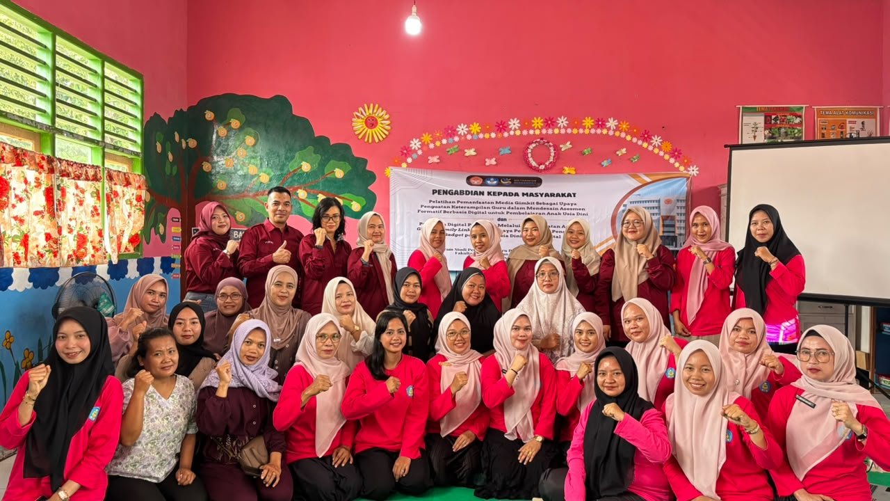 Kegiatan pengabdian kepada masyarakat dosen PGPAUD FKIP Universitas Jambi tentang pemanfaatan Gimkit dan Google Family Link di TK Negeri Sungai Bengkal, Tebo.